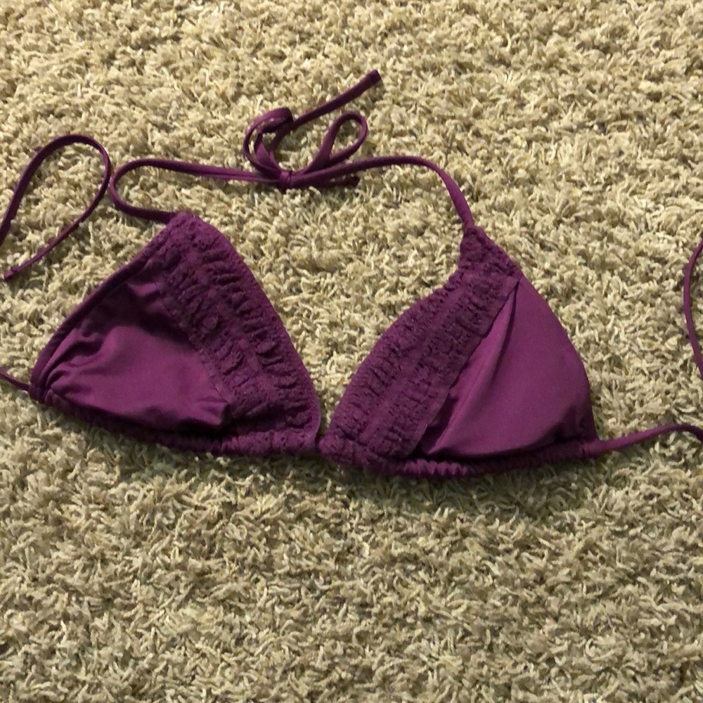 Purple bikini top